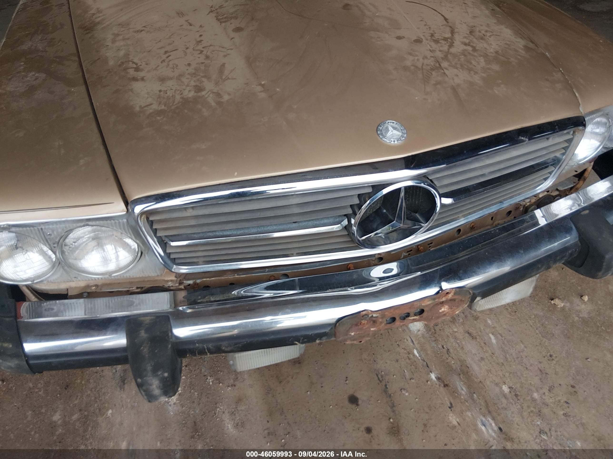 1983 Mercedes-benz 380 Sl Gold vin: WDBBA45A9DB025907