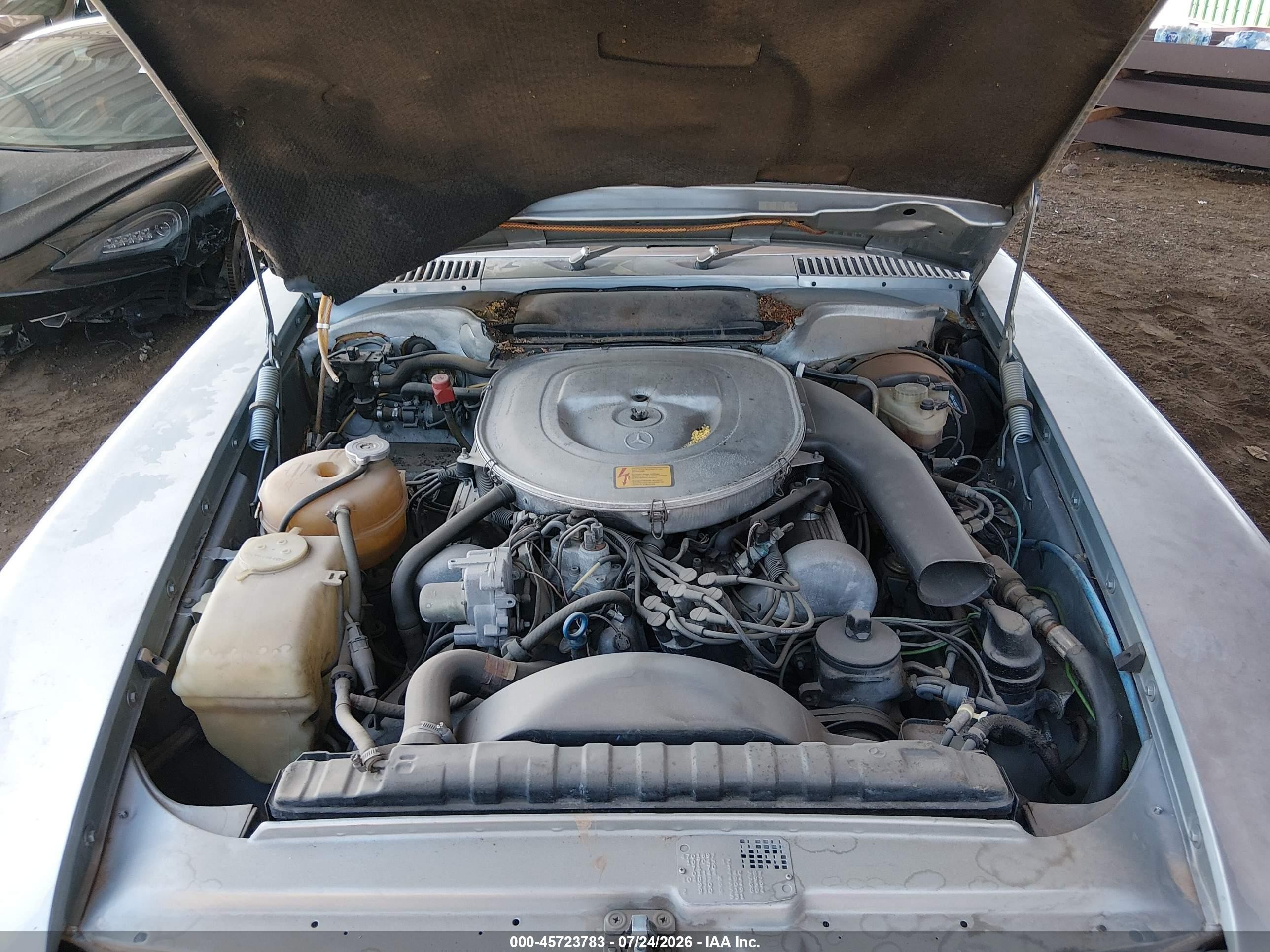 1984 Mercedes-benz 380 Sl Blue vin: WDBBA45A9EA008418