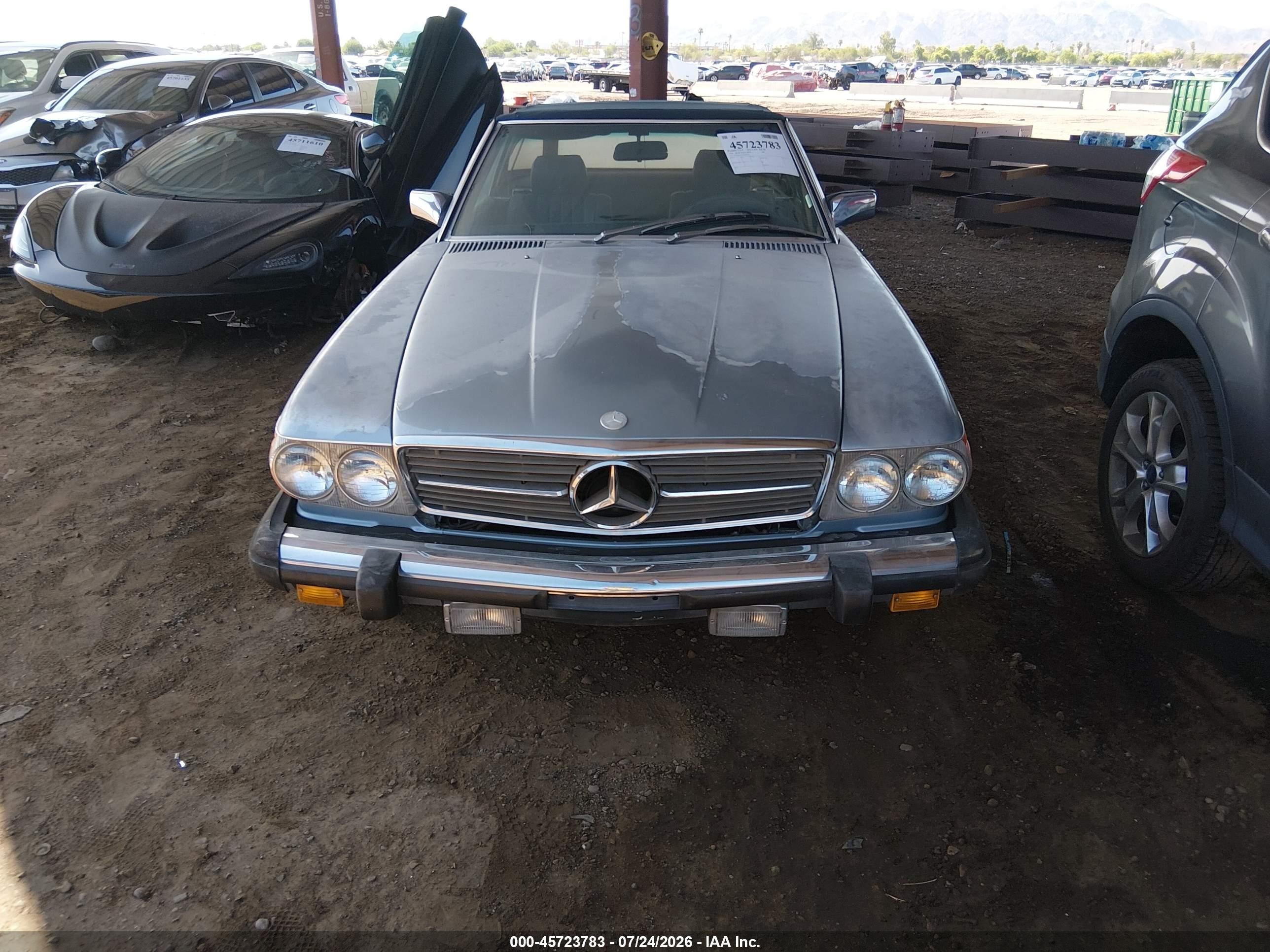 1984 Mercedes-benz 380 Sl Blue vin: WDBBA45A9EA008418