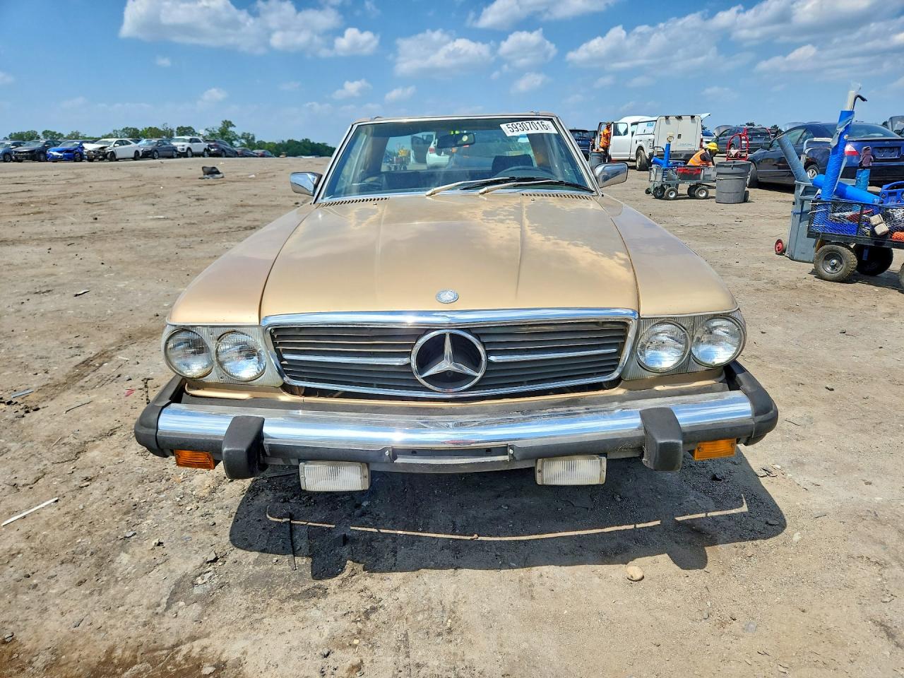 1981 Mercedes-benz 380 Sl Tan vin: WDBBA45AXBB006523