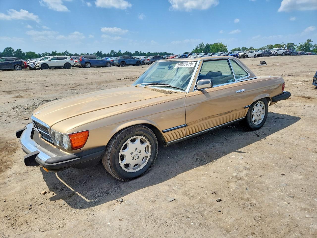 1981 Mercedes-benz 380 Sl Tan vin: WDBBA45AXBB006523