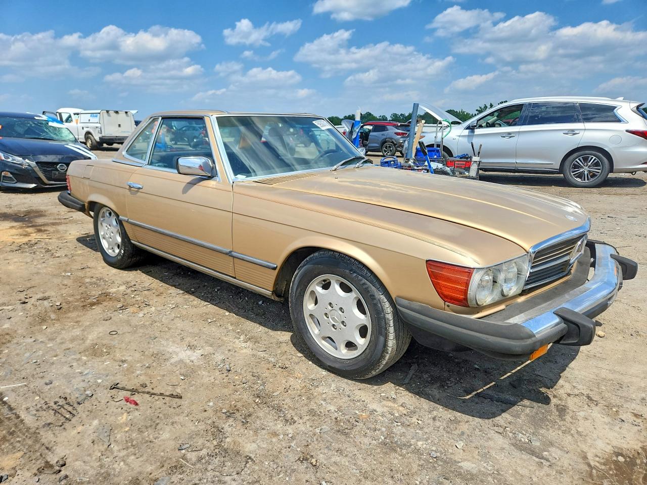 1981 Mercedes-benz 380 Sl Tan vin: WDBBA45AXBB006523