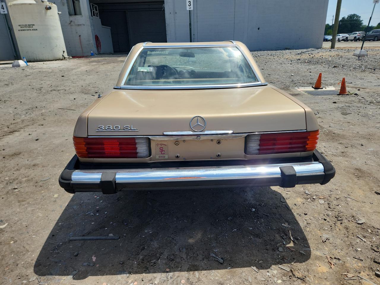 1981 Mercedes-benz 380 Sl Tan vin: WDBBA45AXBB006523