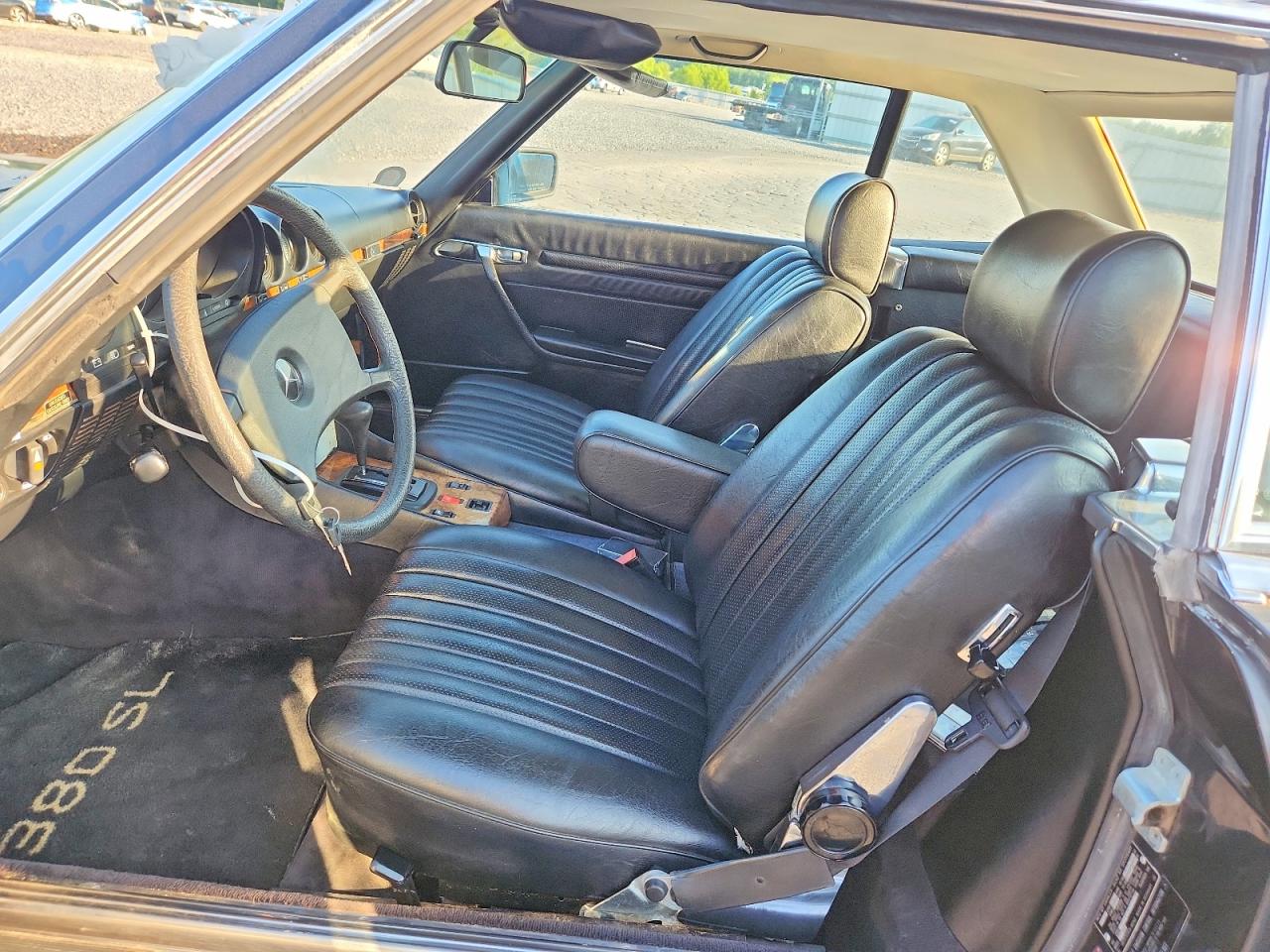 1985 Mercedes-benz 380 Sl Black vin: WDBBA45C1FA025457