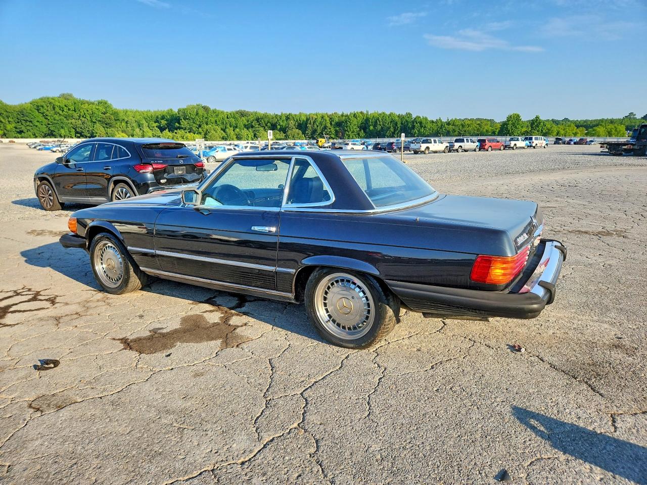 1985 Mercedes-benz 380 Sl Black vin: WDBBA45C1FA025457