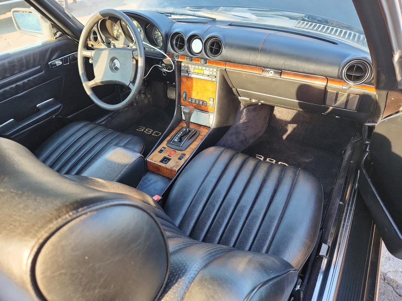 1985 Mercedes-benz 380 Sl Black vin: WDBBA45C1FA025457