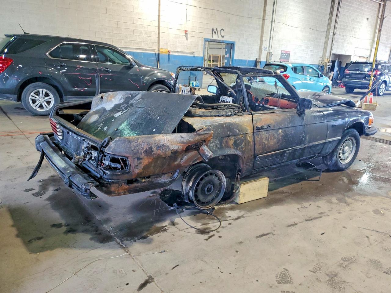 1985 Mercedes-benz 380 Sl Black vin: WDBBA45C2FA026391