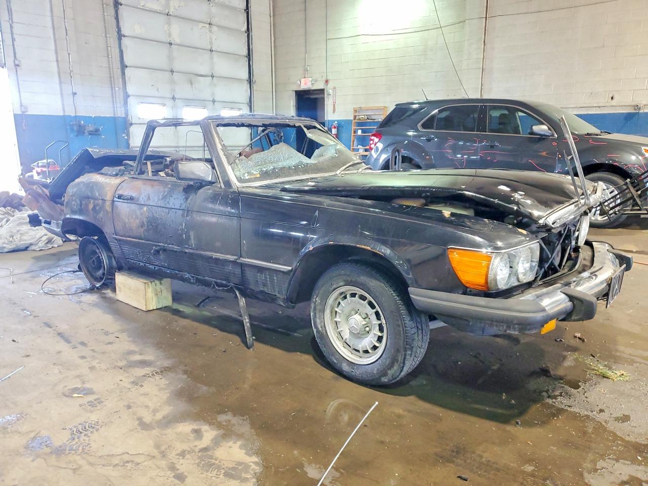 1985 Mercedes-benz 380 Sl Black vin: WDBBA45C2FA026391