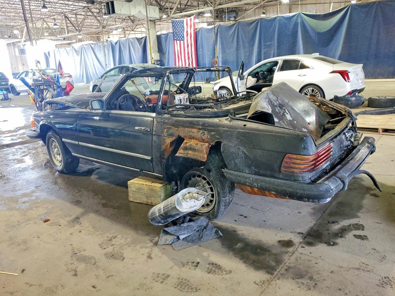 1985 Mercedes-benz 380 Sl Black vin: WDBBA45C2FA026391