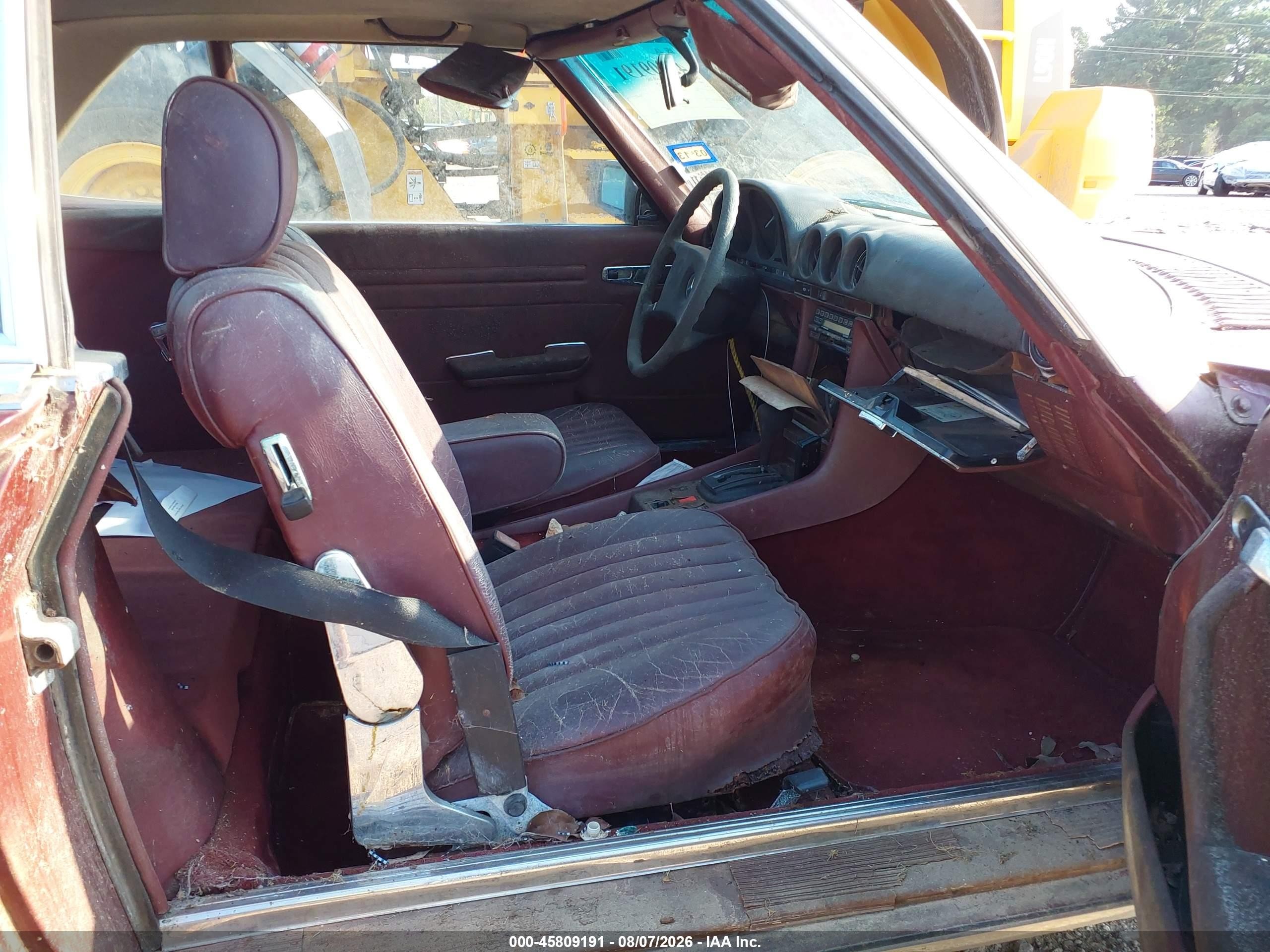 1985 Mercedes-benz 380 Sl Red vin: WDBBA45C6FA017161