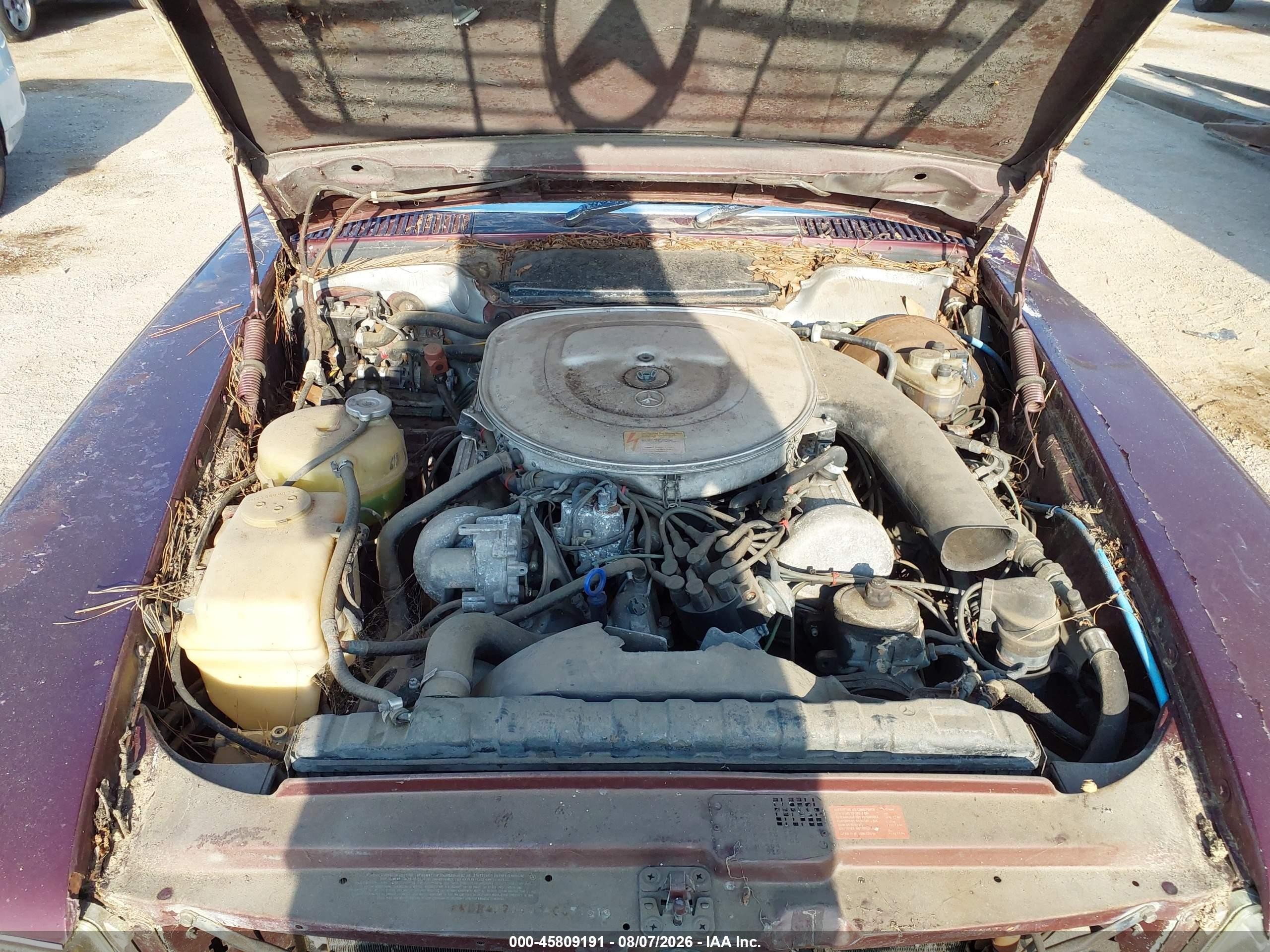 1985 Mercedes-benz 380 Sl Red vin: WDBBA45C6FA017161