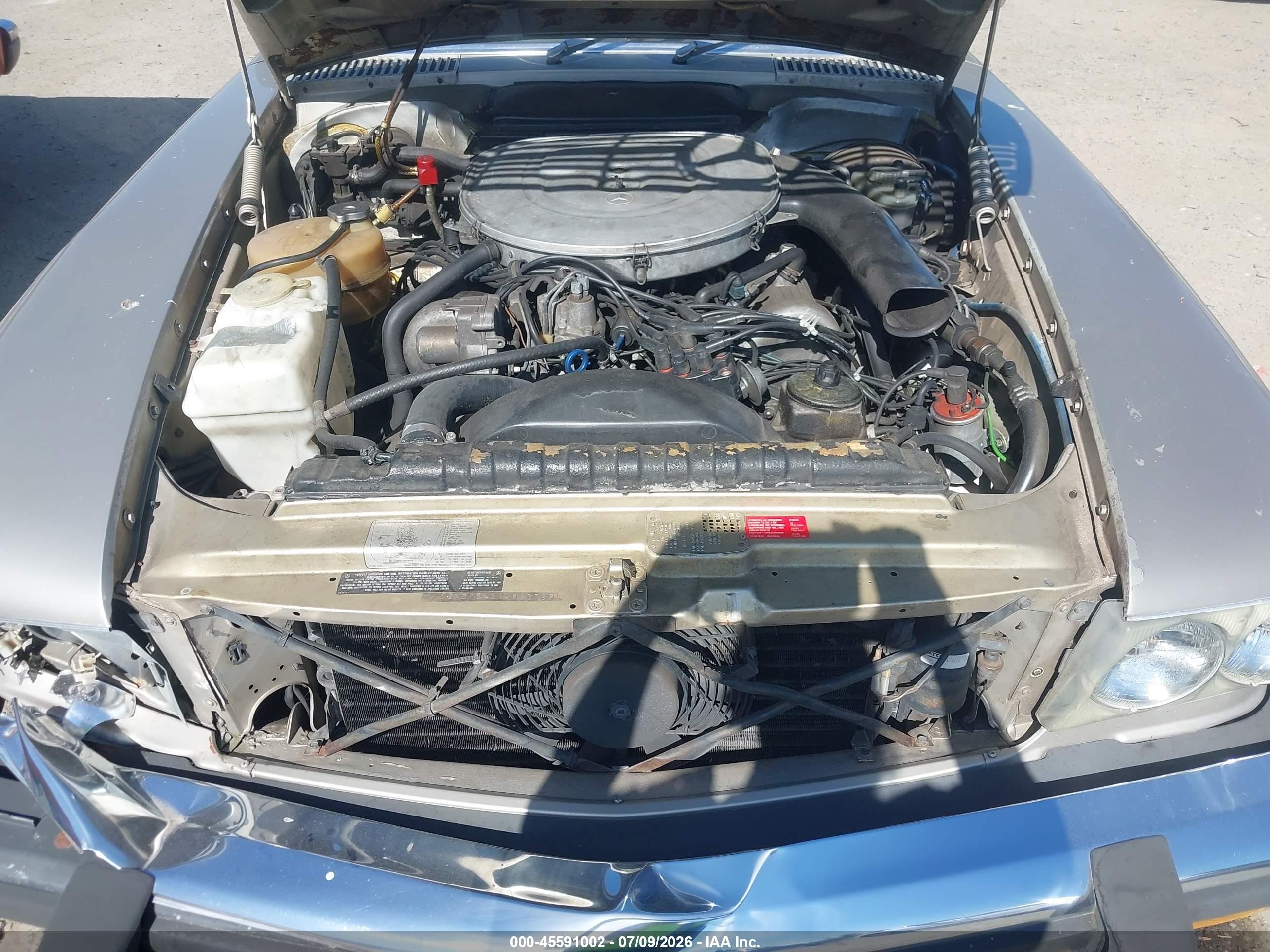 1985 Mercedes-benz 380 Sl Silver vin: WDBBA45C7FA033787