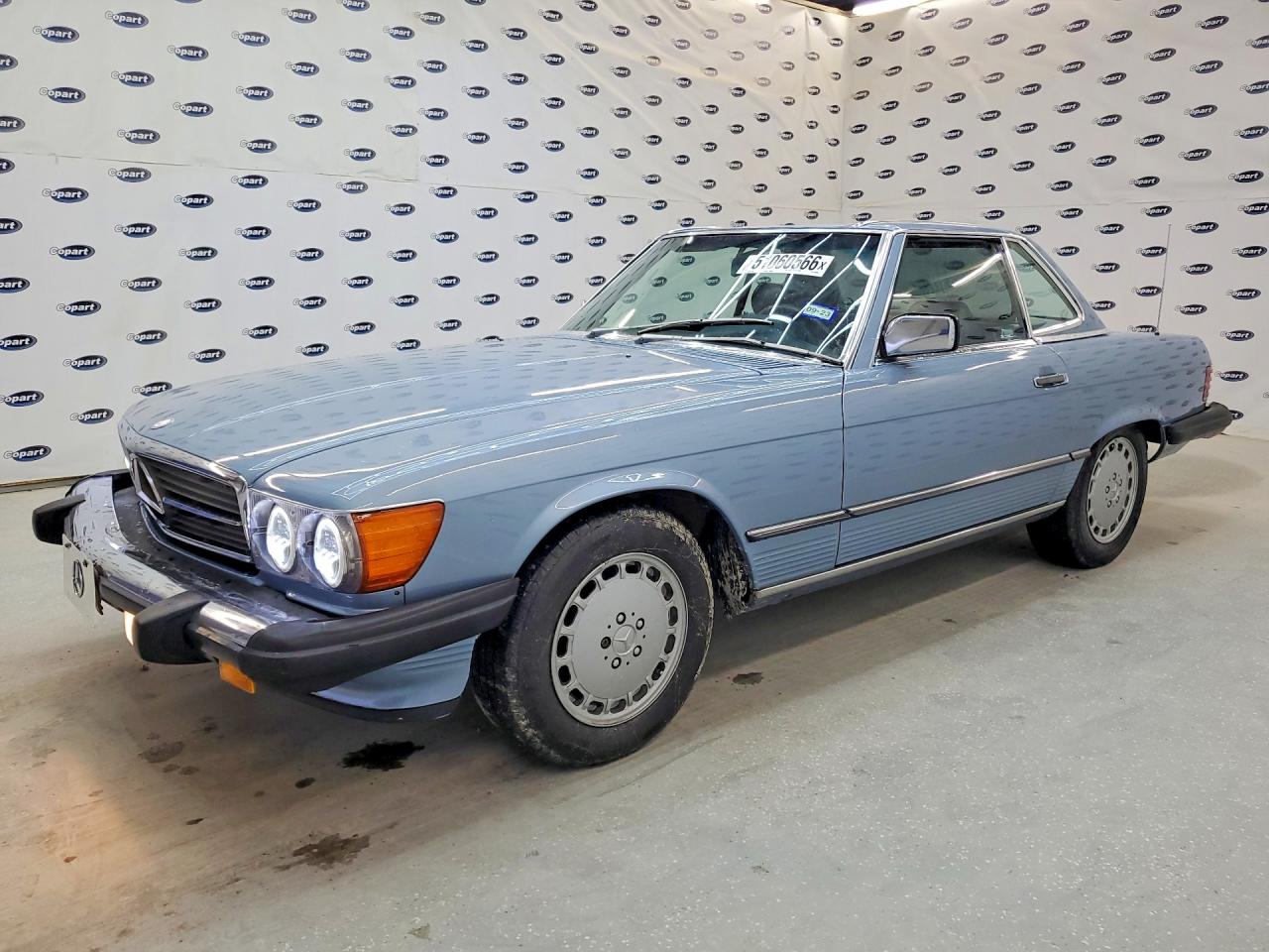 1986 Mercedes-benz 560 Sl Blue vin: WDBBA48D0GA038433