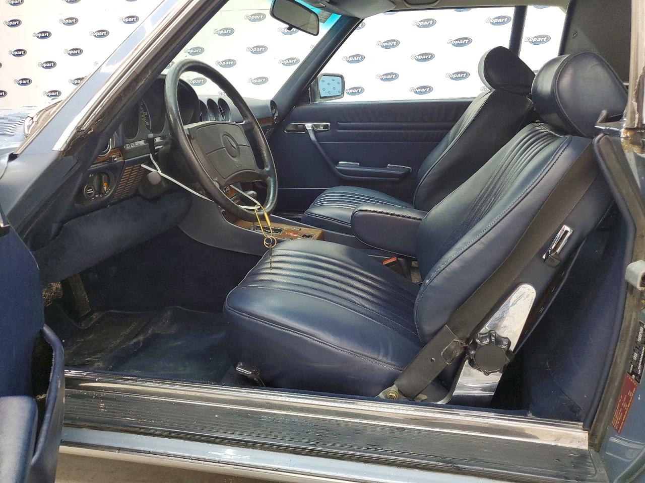 1986 Mercedes-benz 560 Sl Blue vin: WDBBA48D0GA038433