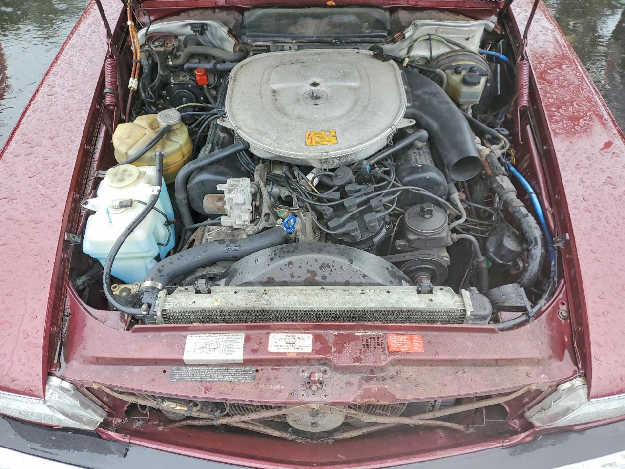 1986 Mercedes-benz 560 Sl Burgundy vin: WDBBA48D0GA042546