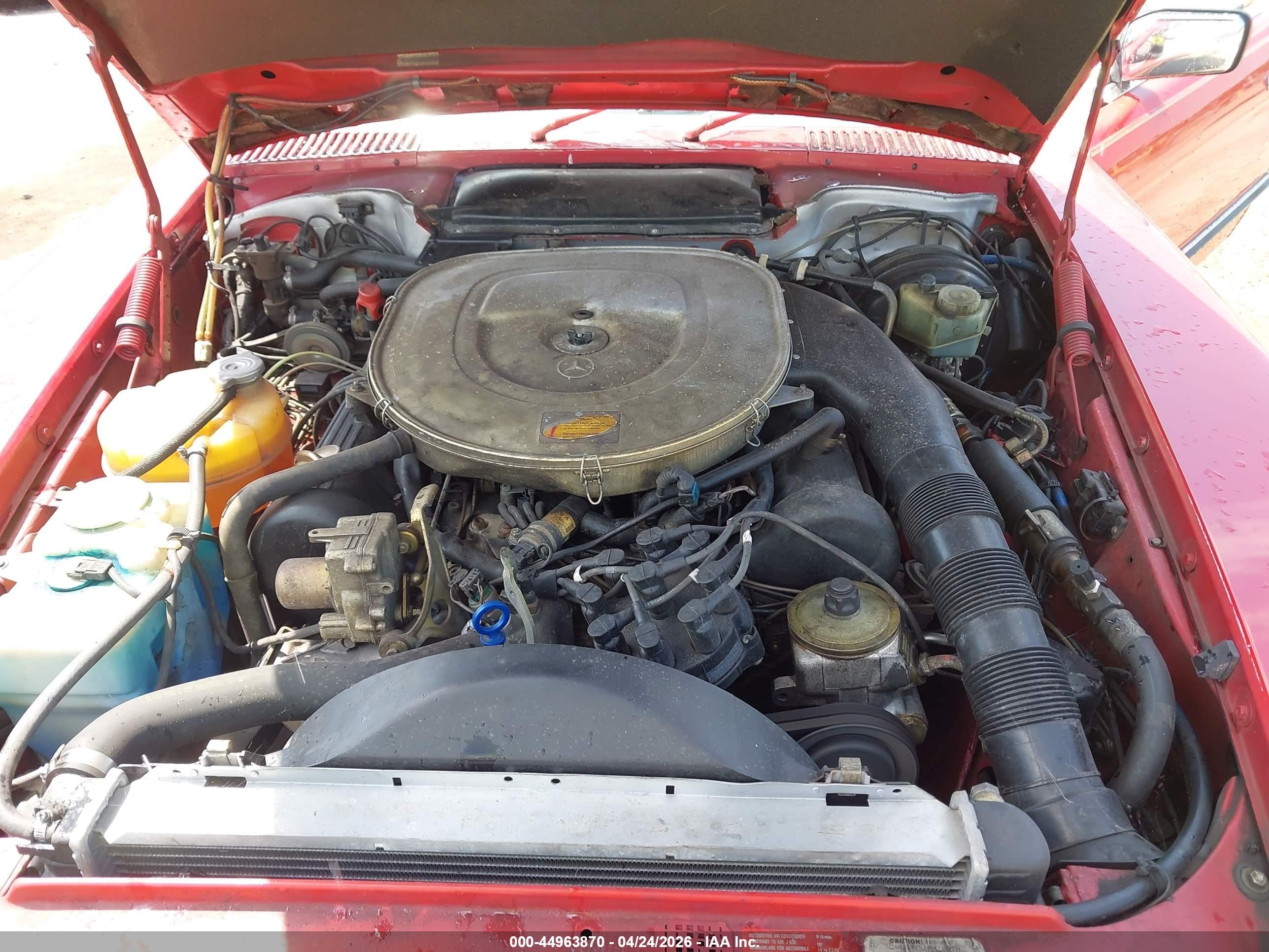 1988 Mercedes-benz 560 Sl Red vin: WDBBA48D0JA091480