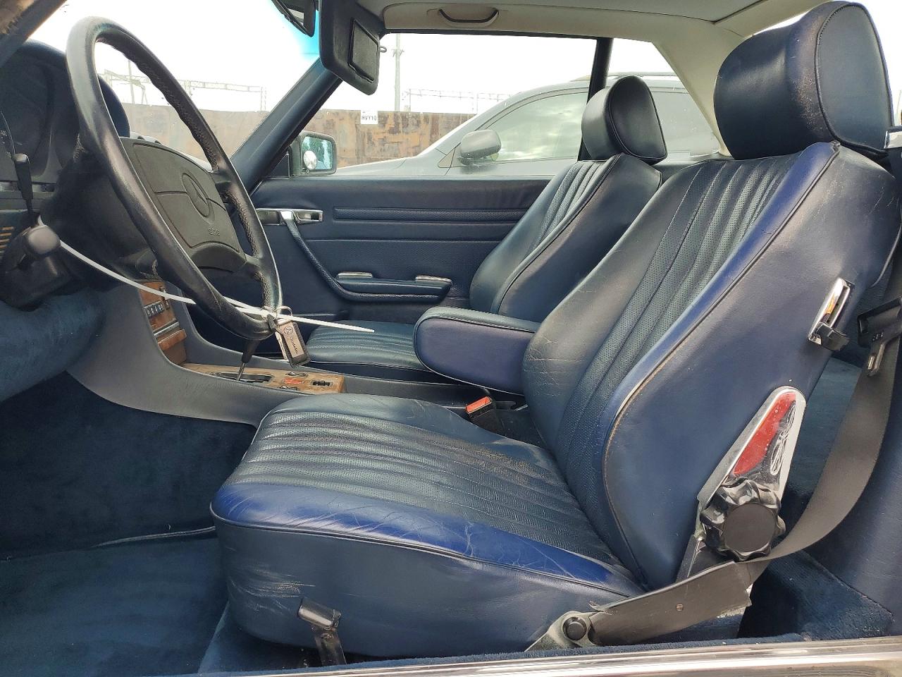 1987 Mercedes-benz 560 Sl White vin: WDBBA48D1HA056246