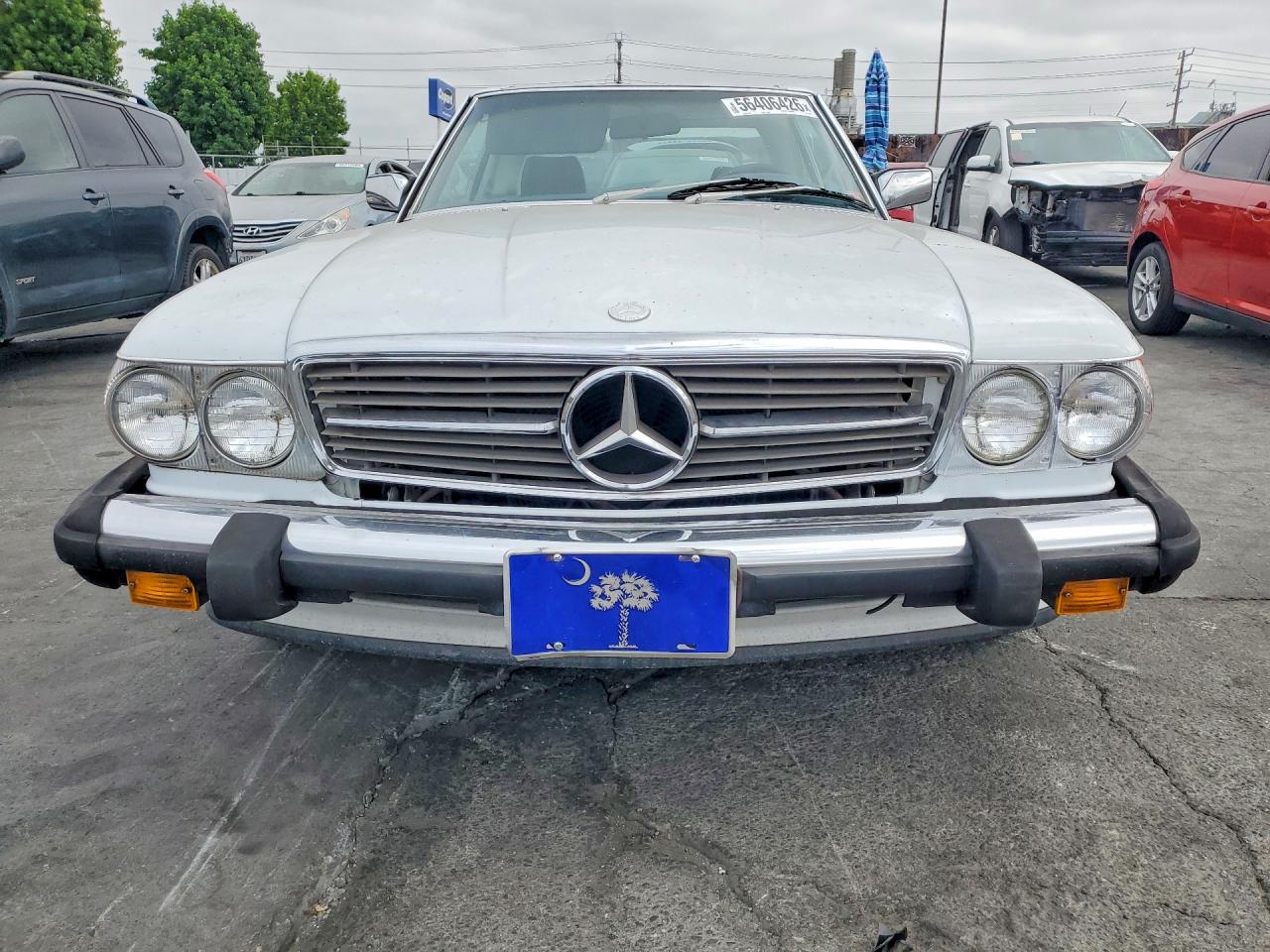 1987 Mercedes-benz 560 Sl White vin: WDBBA48D1HA056246