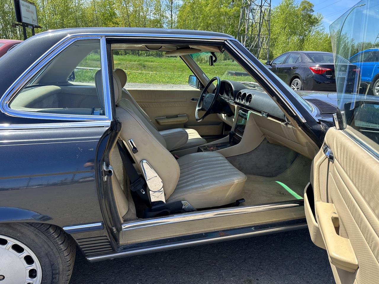 1988 Mercedes-benz 560 Sl Gray vin: WDBBA48D1JA082318