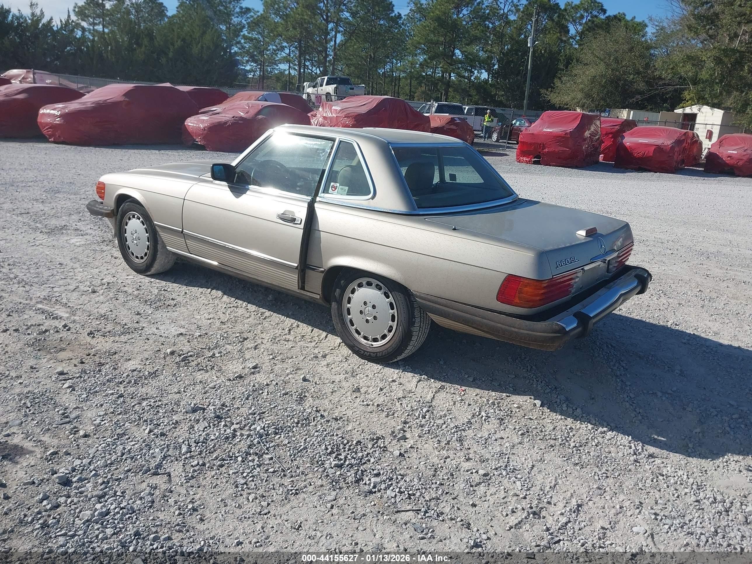 1989 Mercedes-benz 560 Sl Gold vin: WDBBA48D2KA092325