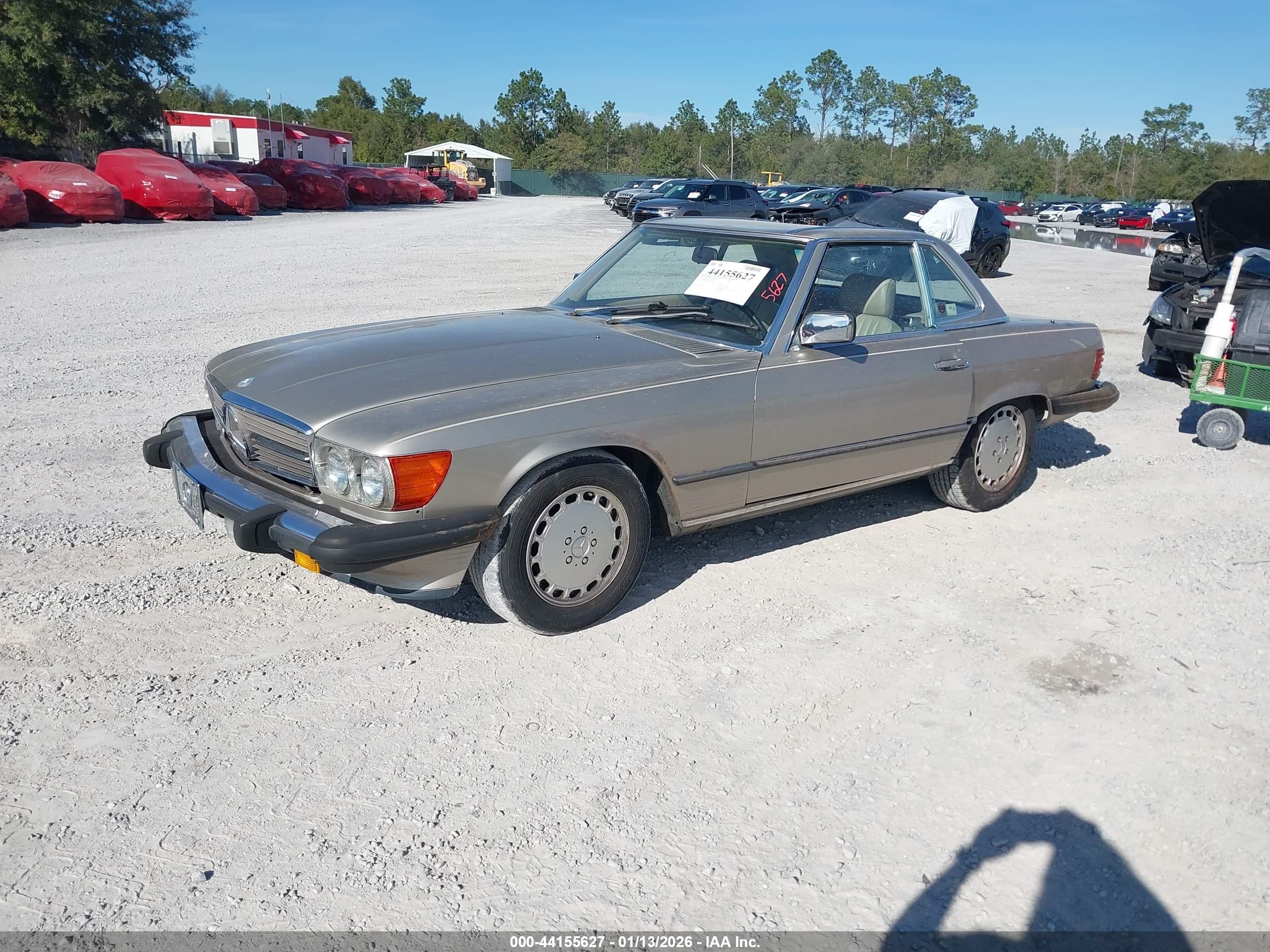 1989 Mercedes-benz 560 Sl Gold vin: WDBBA48D2KA092325