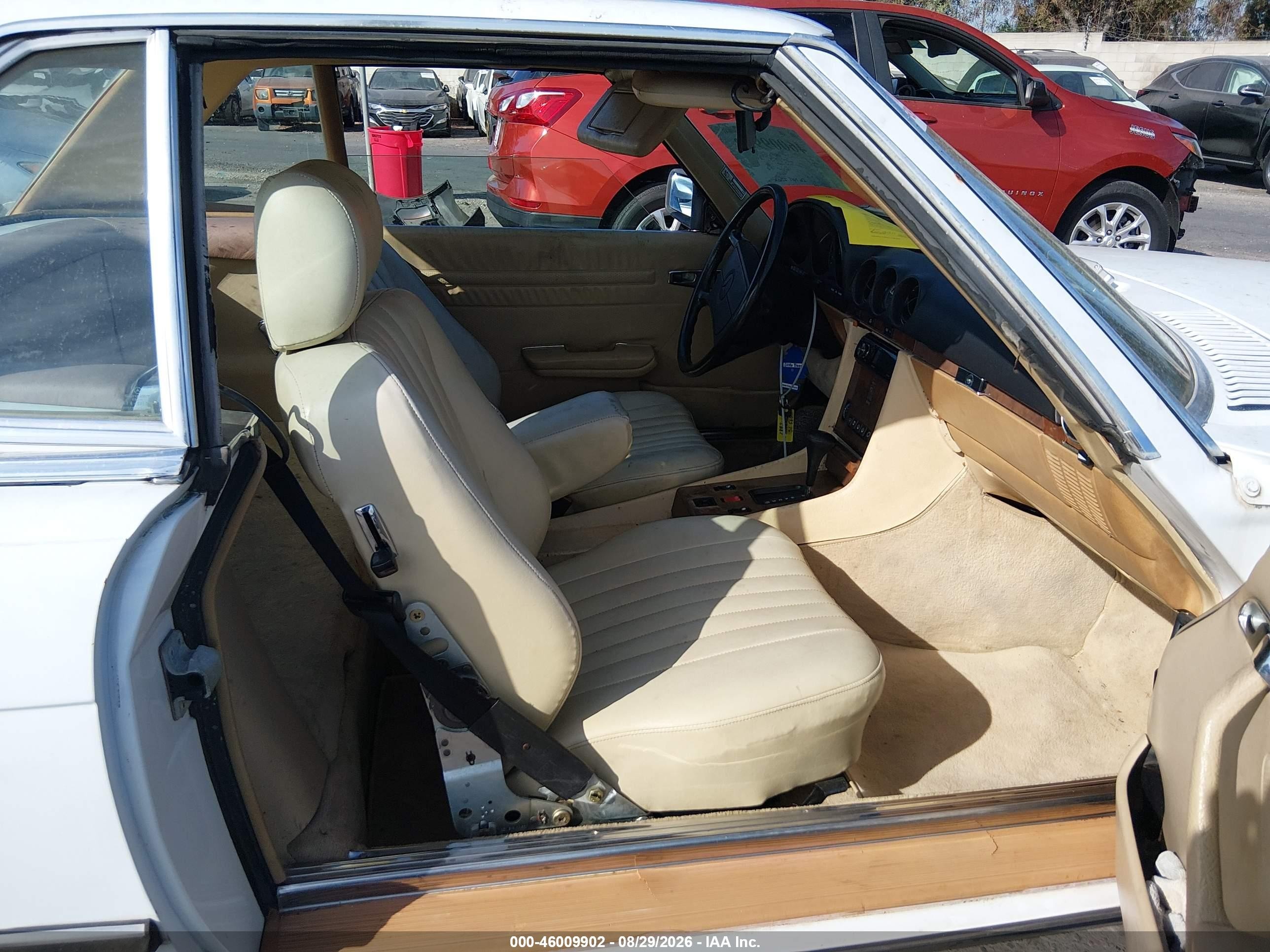 1987 Mercedes-benz 560 Sl Белый vin: WDBBA48D3HA058886