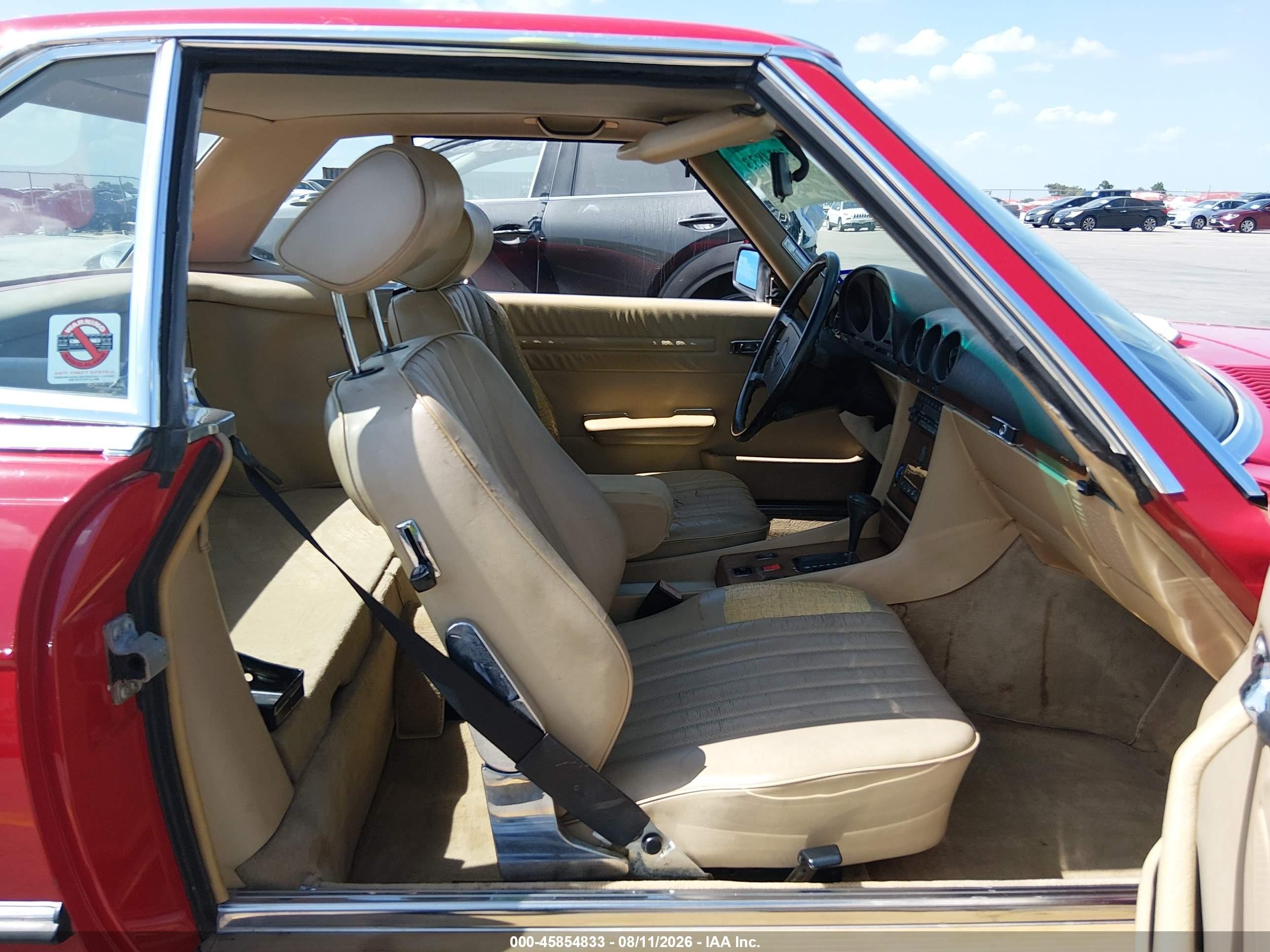 1989 Mercedes-benz 560 Sl Red vin: WDBBA48D3KA095878