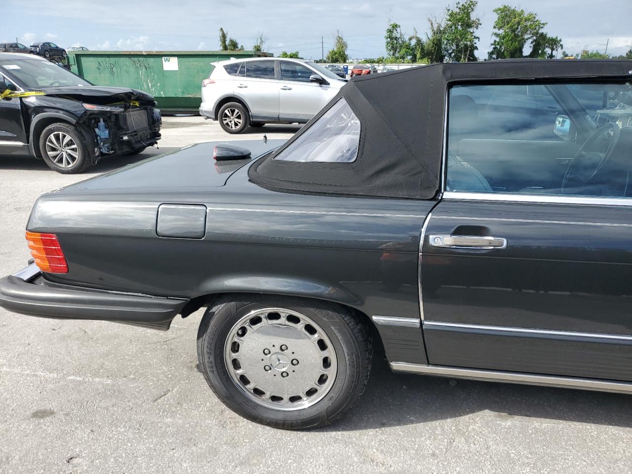 1987 Mercedes-benz 560 Sl Black vin: WDBBA48D4HA061845