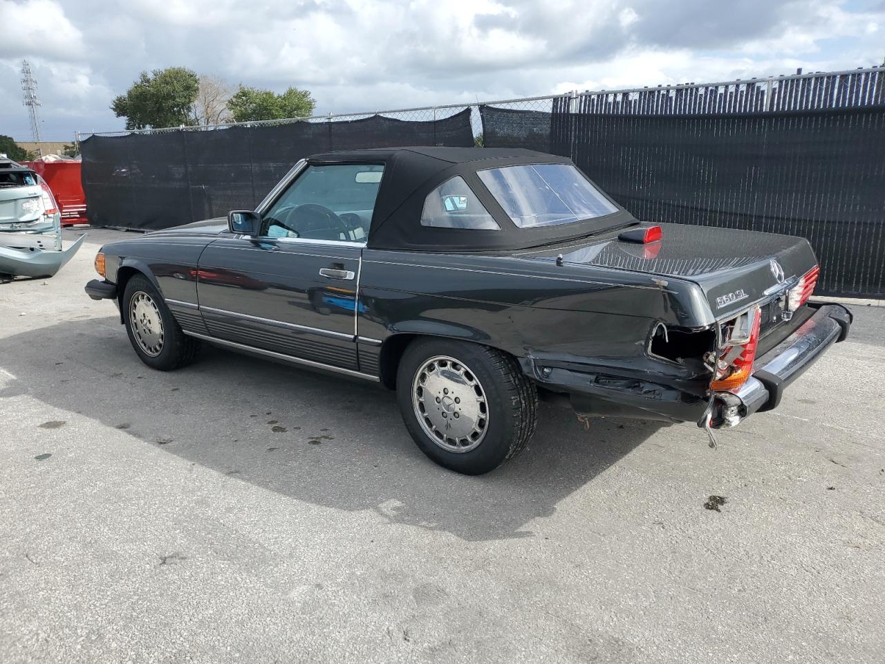 1987 Mercedes-benz 560 Sl Black vin: WDBBA48D4HA061845