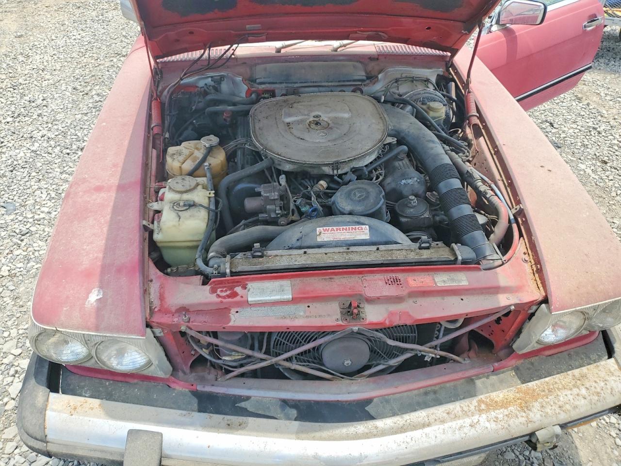 1987 Mercedes-benz 560 Sl Red vin: WDBBA48D4HA069993