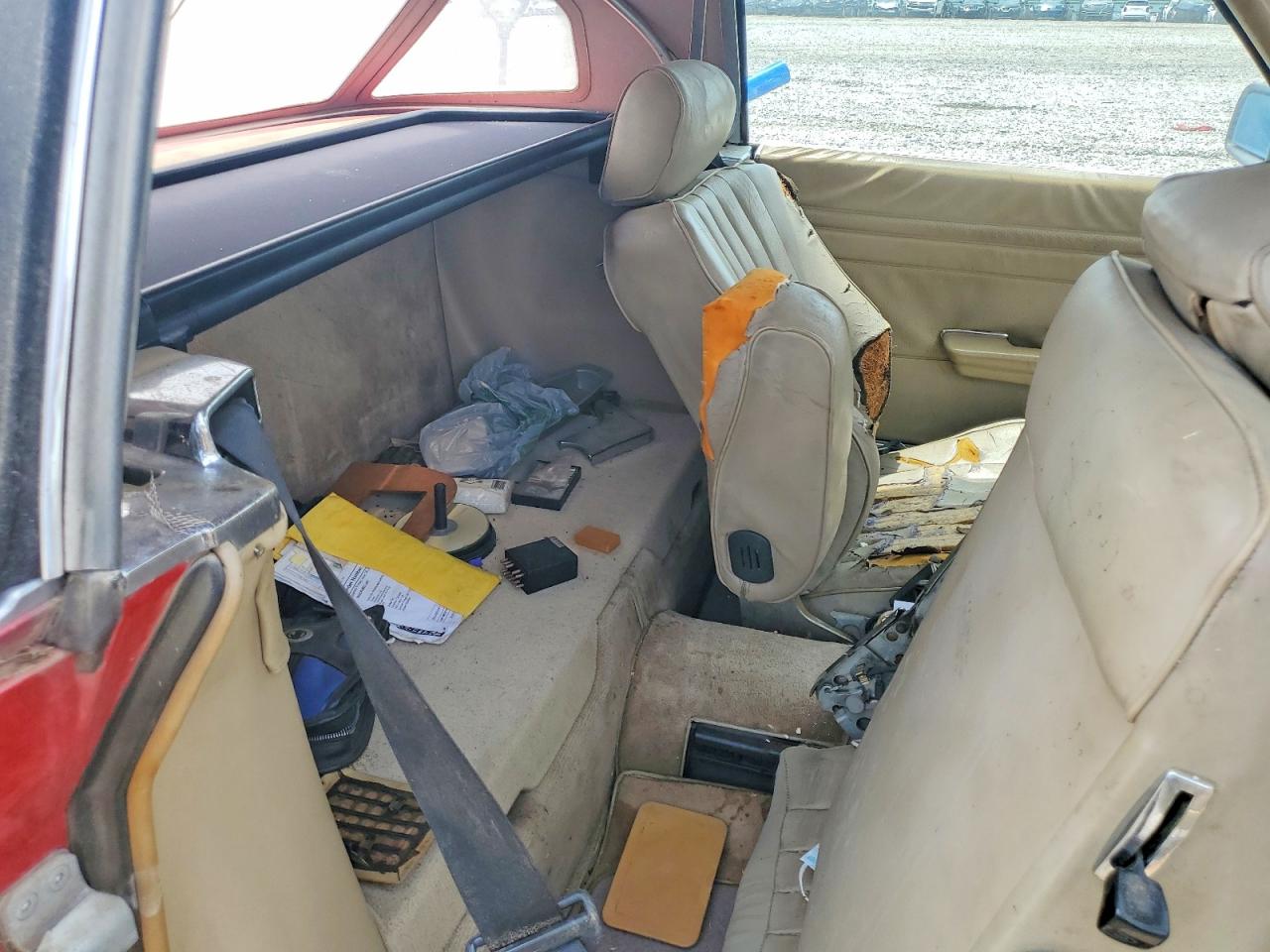 1987 Mercedes-benz 560 Sl Red vin: WDBBA48D4HA069993