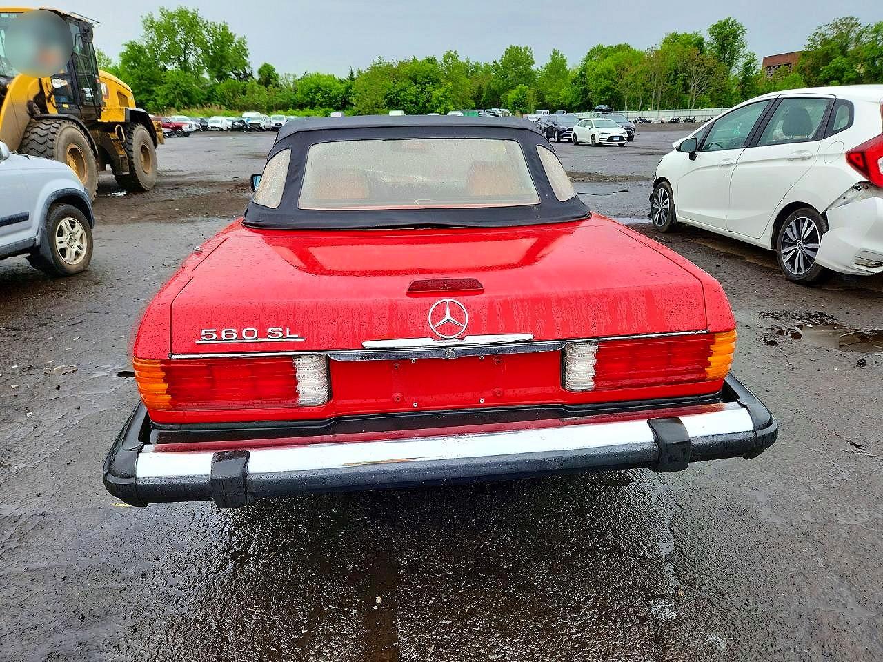 1988 Mercedes-benz 560 Sl Red vin: WDBBA48D4JA079963