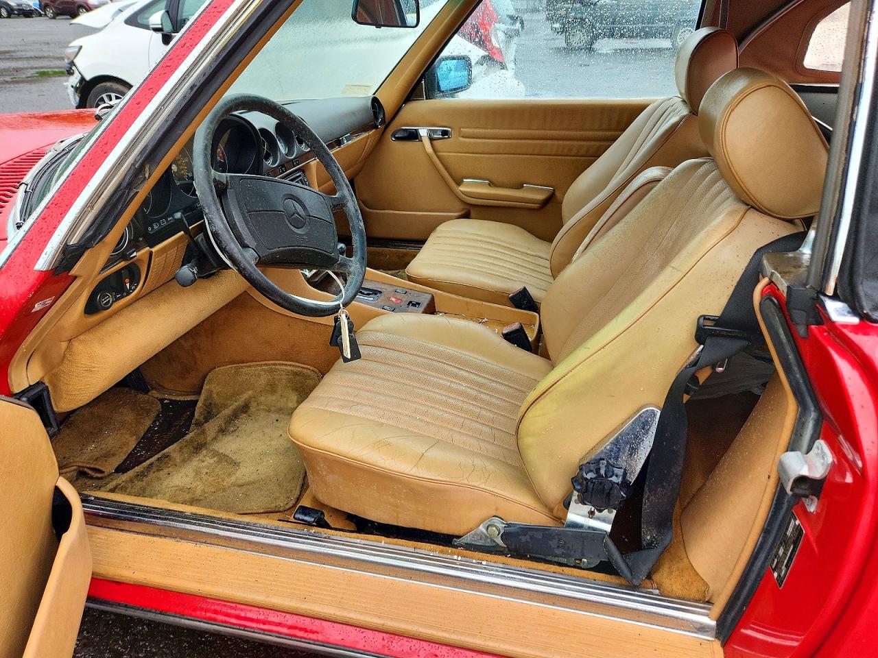 1988 Mercedes-benz 560 Sl Red vin: WDBBA48D4JA079963