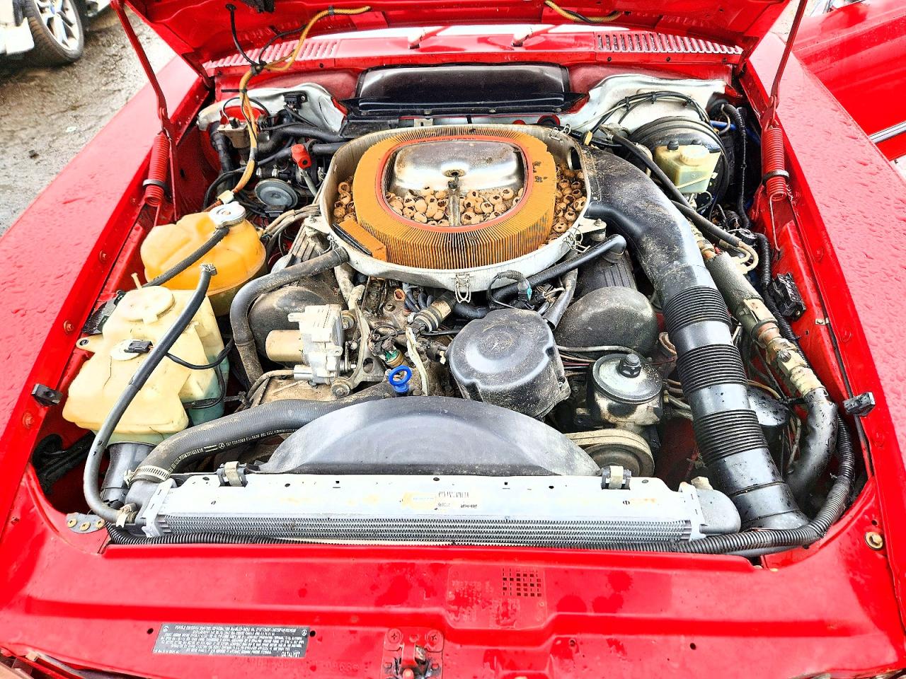 1988 Mercedes-benz 560 Sl Red vin: WDBBA48D4JA079963