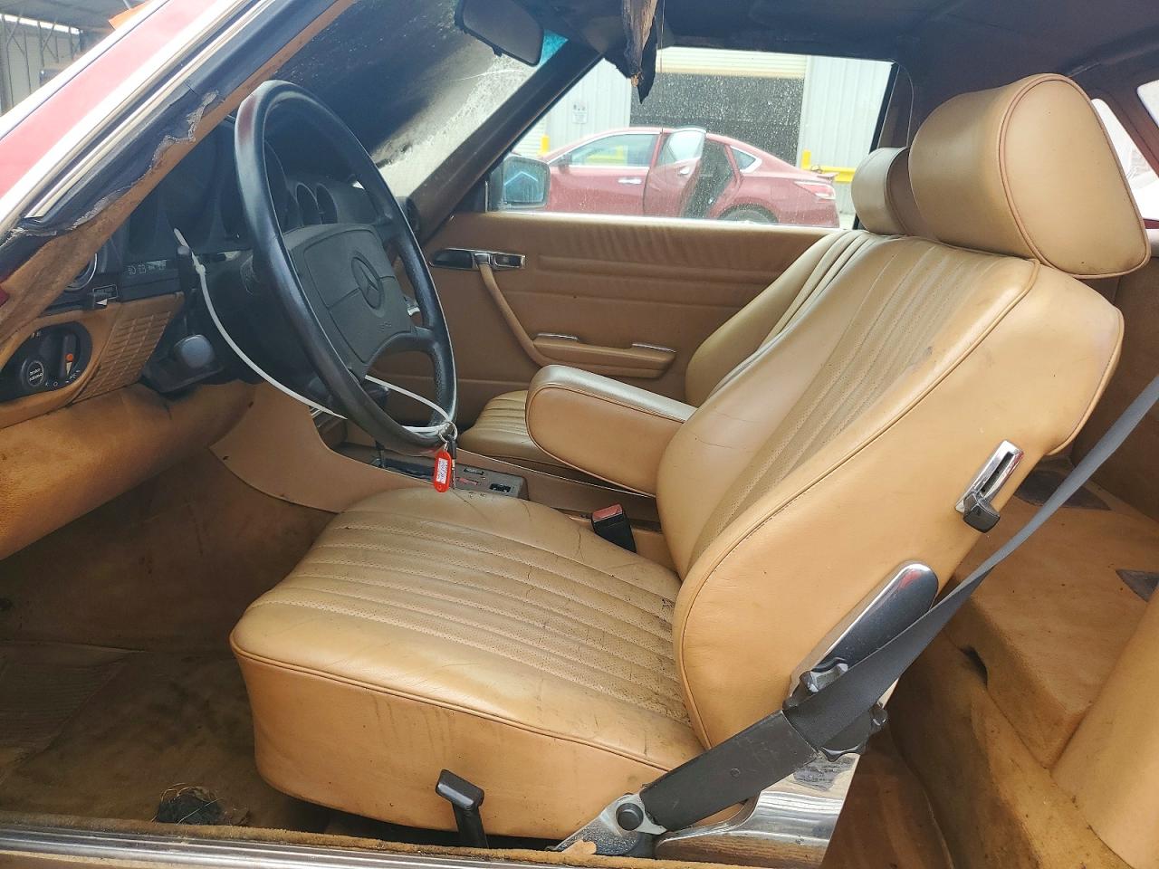 1988 Mercedes-benz 560 Sl Red vin: WDBBA48D4JA087593