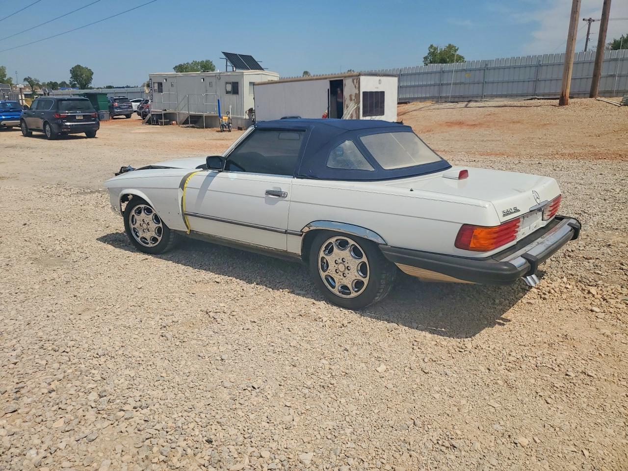 1986 Mercedes-benz 560 Sl White vin: WDBBA48D5GA046527