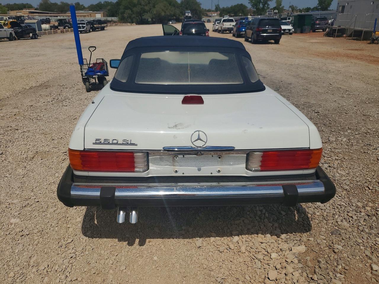 1986 Mercedes-benz 560 Sl White vin: WDBBA48D5GA046527