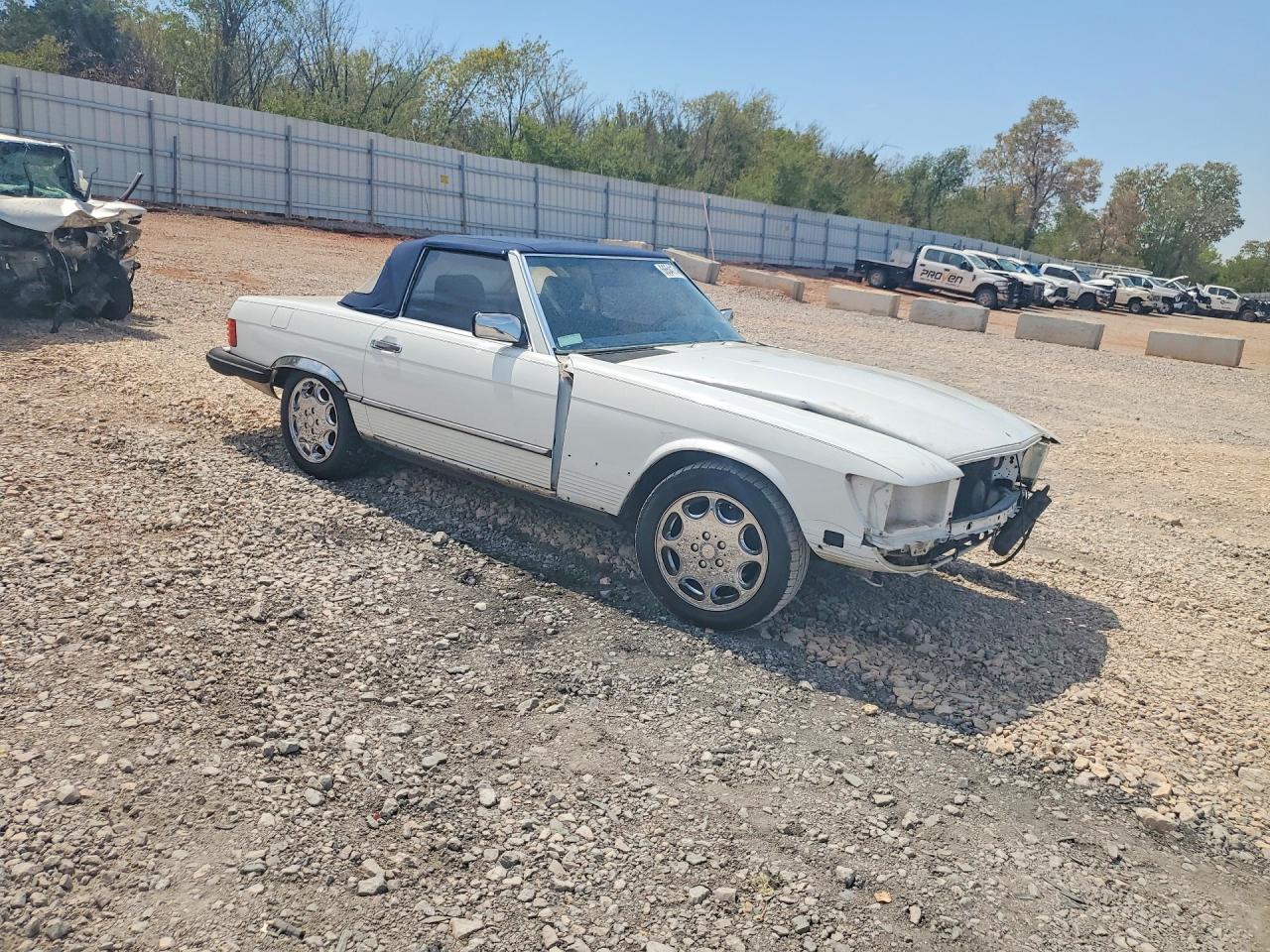 1986 Mercedes-benz 560 Sl White vin: WDBBA48D5GA046527