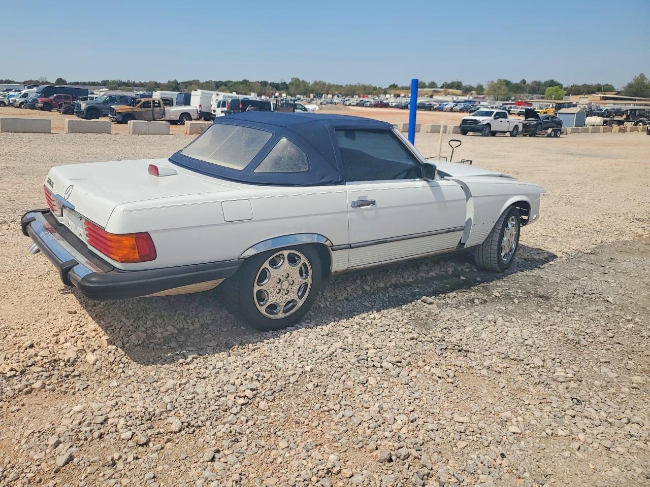 1986 Mercedes-benz 560 Sl White vin: WDBBA48D5GA046527