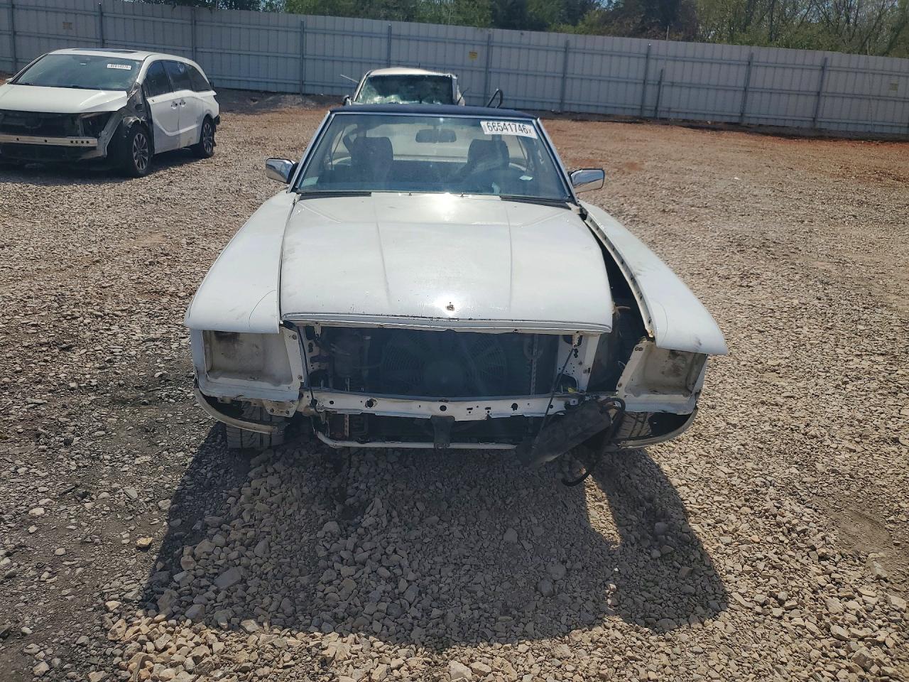 1986 Mercedes-benz 560 Sl White vin: WDBBA48D5GA046527