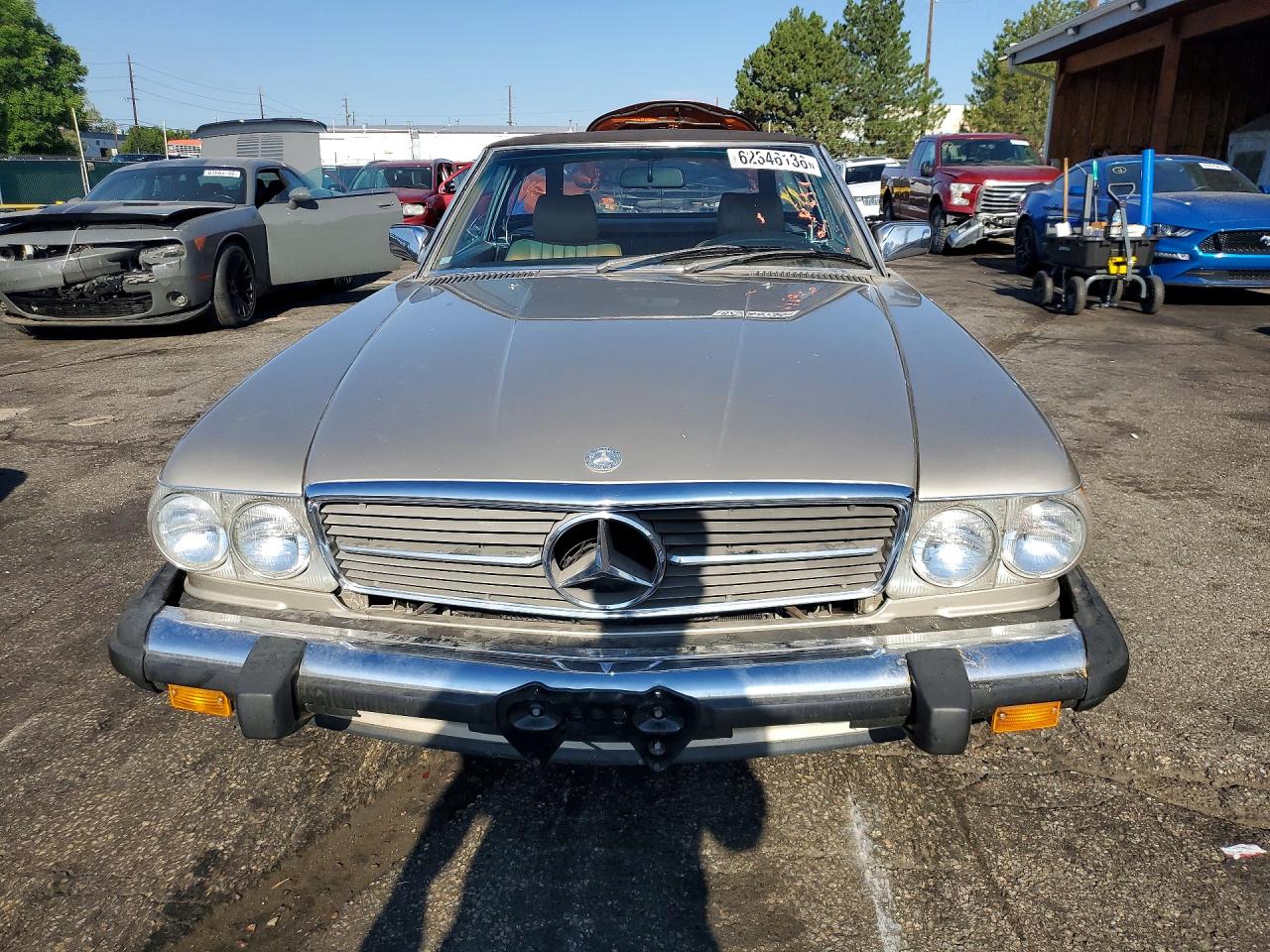 1986 Mercedes-benz 560 Sl Gold vin: WDBBA48D5GA054398