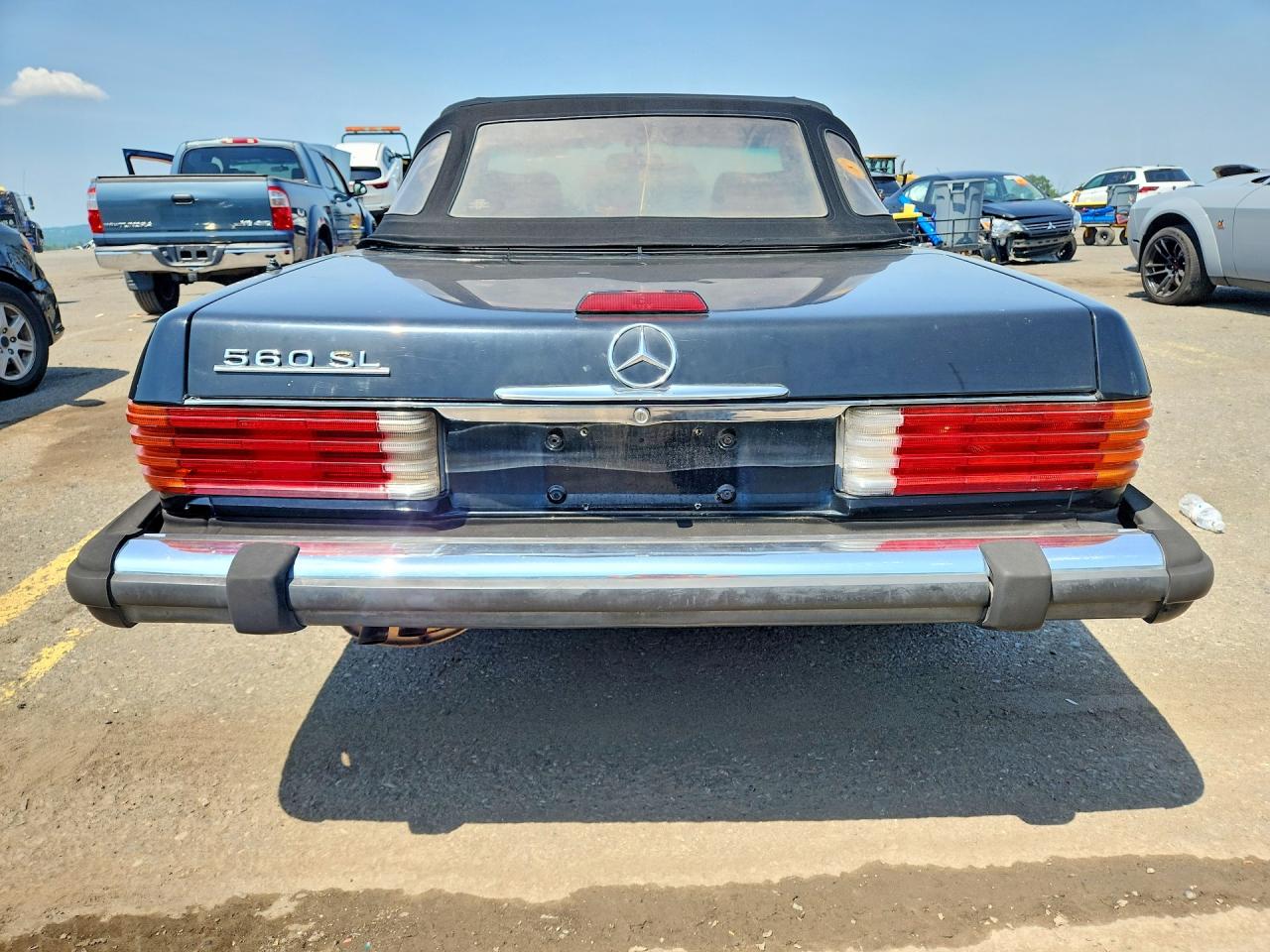 1987 Mercedes-benz 560 Sl Black vin: WDBBA48D5HA056217