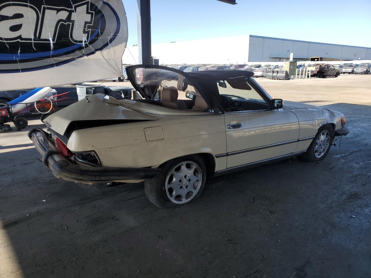 1987 Mercedes-benz 560 Sl Cream vin: WDBBA48D5HA059697