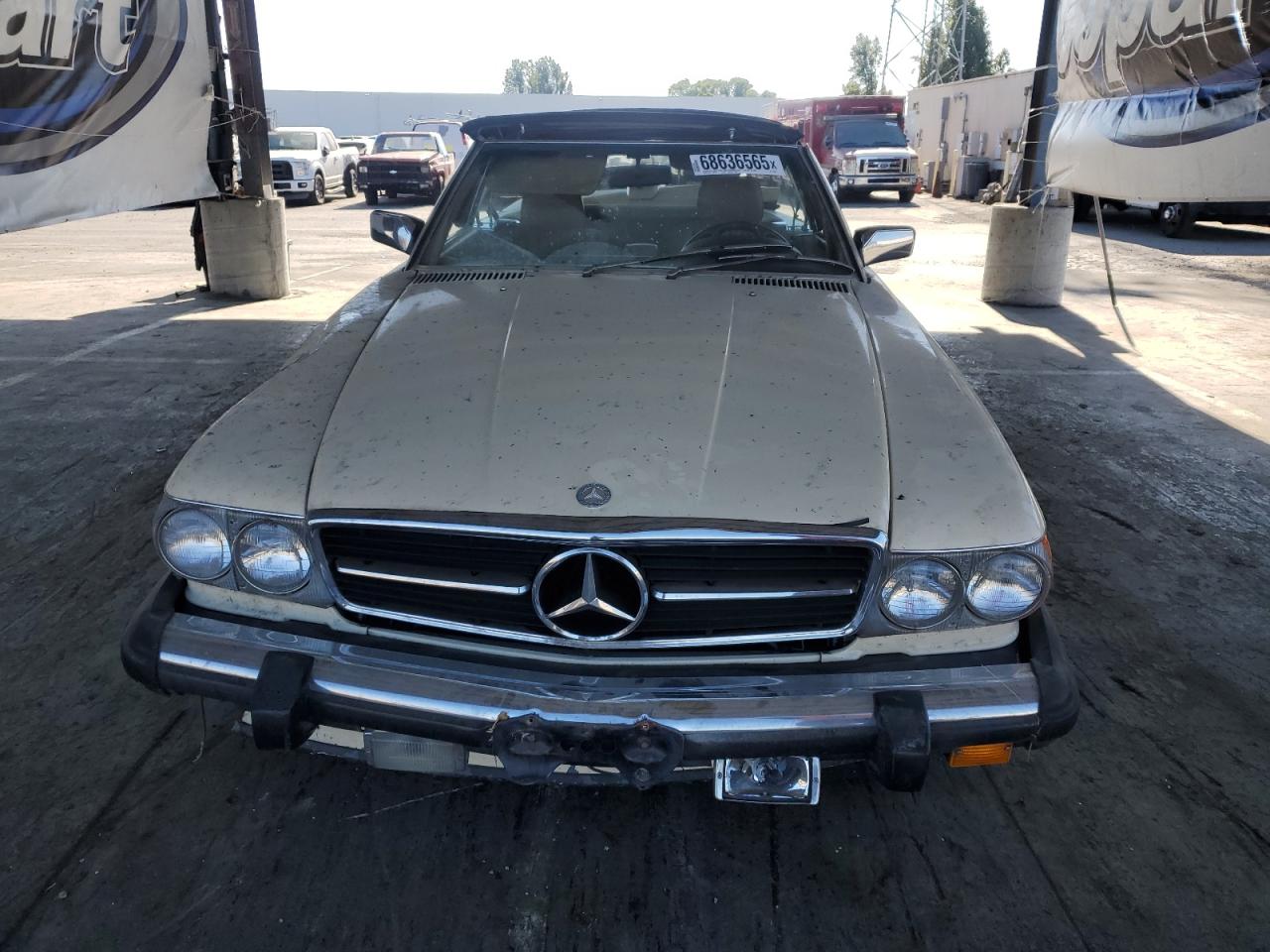 1987 Mercedes-benz 560 Sl Cream vin: WDBBA48D5HA059697
