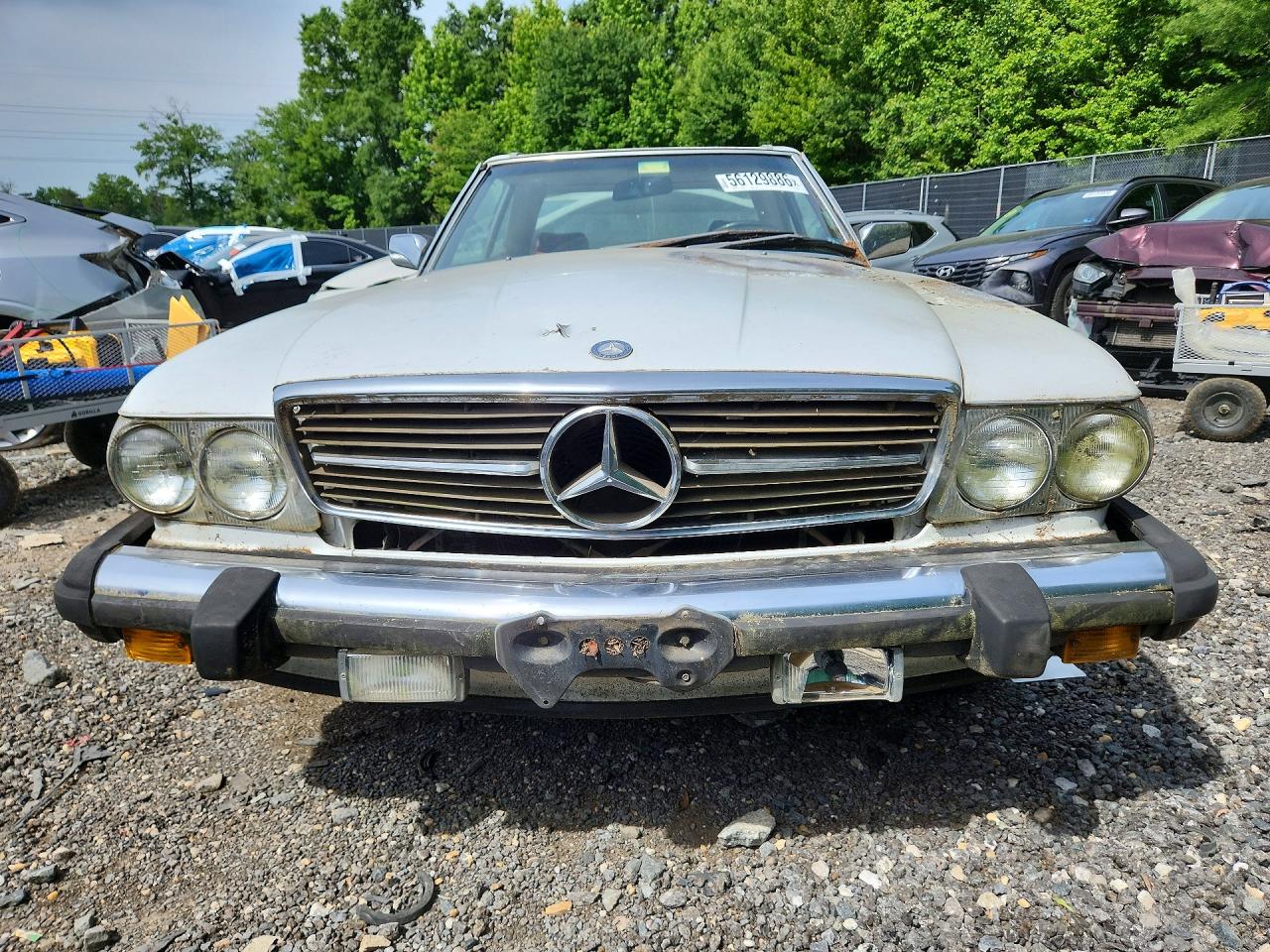 1988 Mercedes-benz 560 Sl Белый vin: WDBBA48D5JA079972