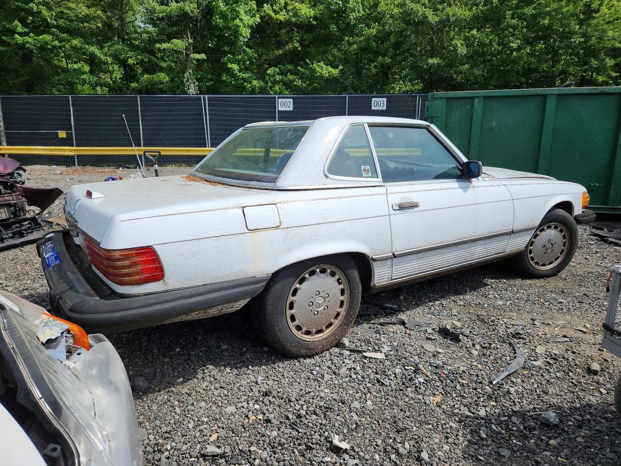 1988 Mercedes-benz 560 Sl Белый vin: WDBBA48D5JA079972