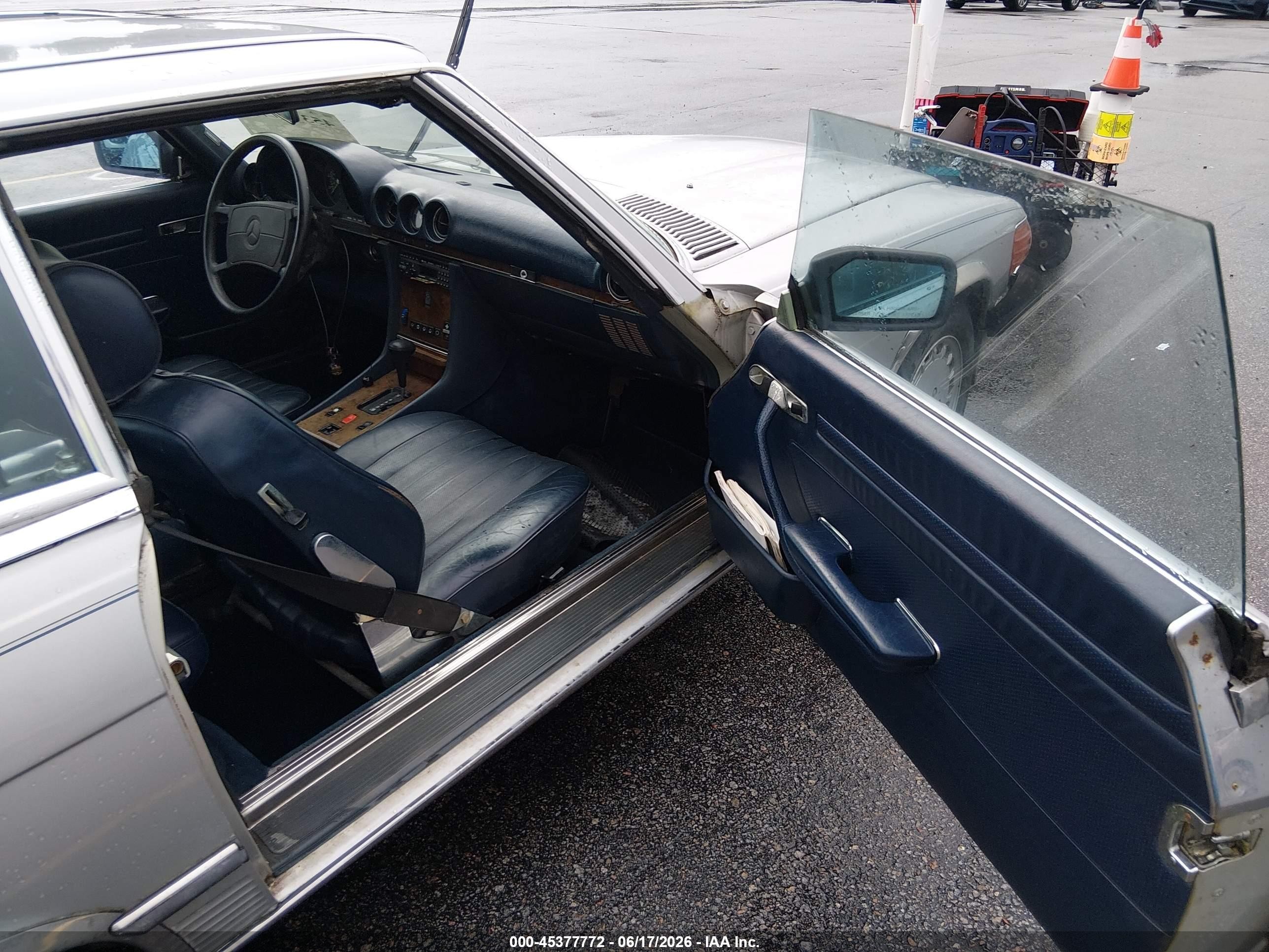 1986 Mercedes-benz 560 Sl Silver vin: WDBBA48D6GA042907