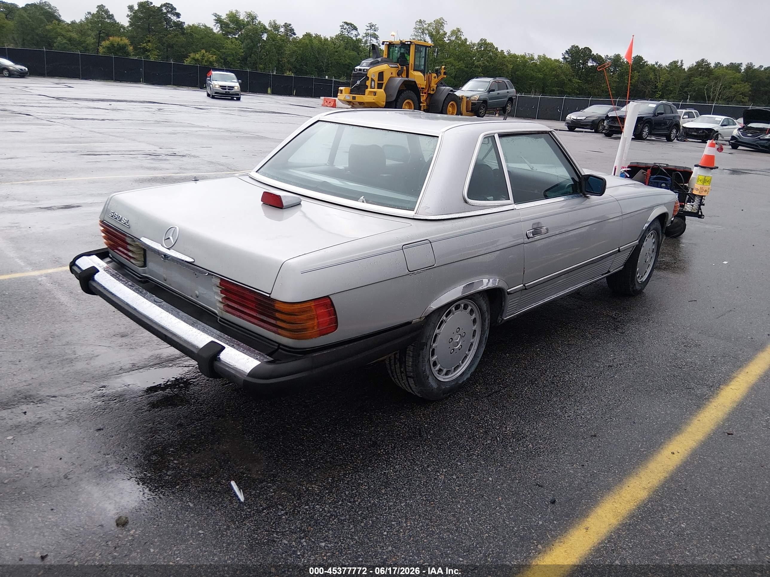 1986 Mercedes-benz 560 Sl Silver vin: WDBBA48D6GA042907