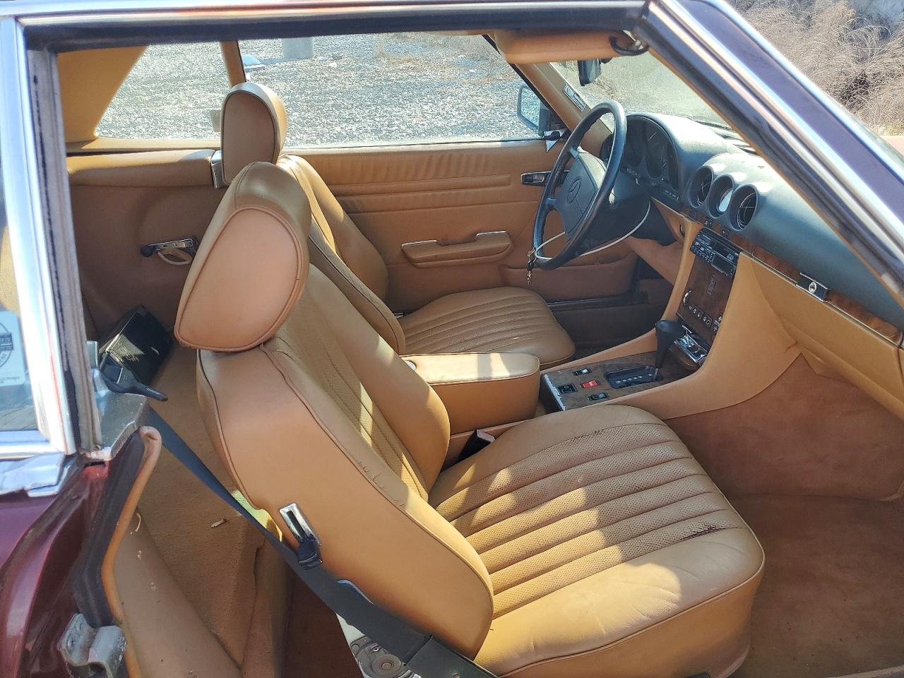 1986 Mercedes-benz 560 Sl Red vin: WDBBA48D6GA052708