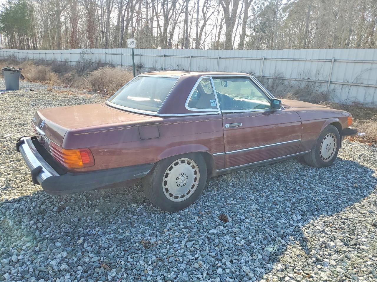 1986 Mercedes-benz 560 Sl Red vin: WDBBA48D6GA052708